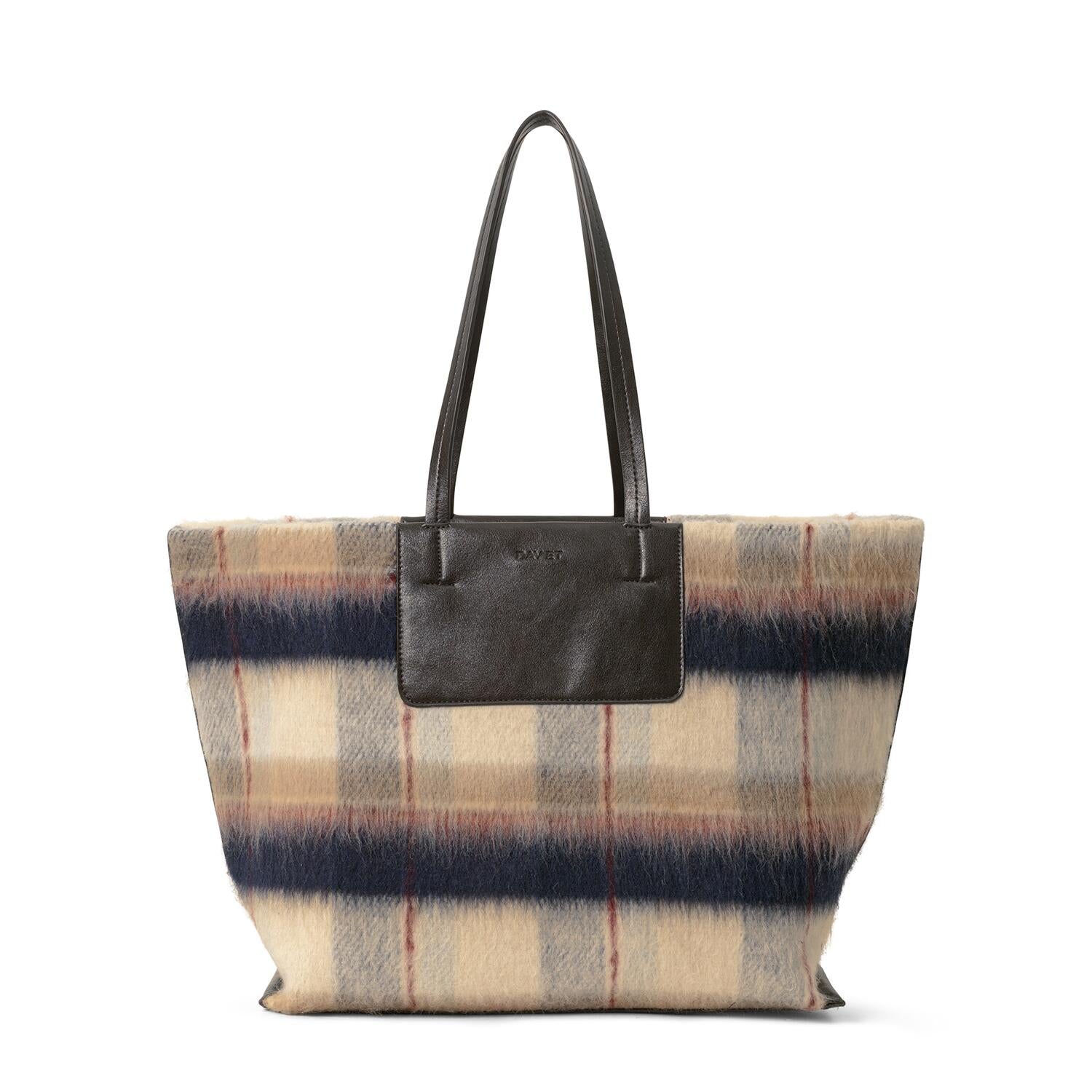 Soft Check skuldertaske - Navy Blazer